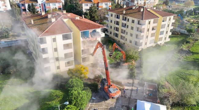 Aşiyan Sitesi'nin yıkımı gerçekleştirildi