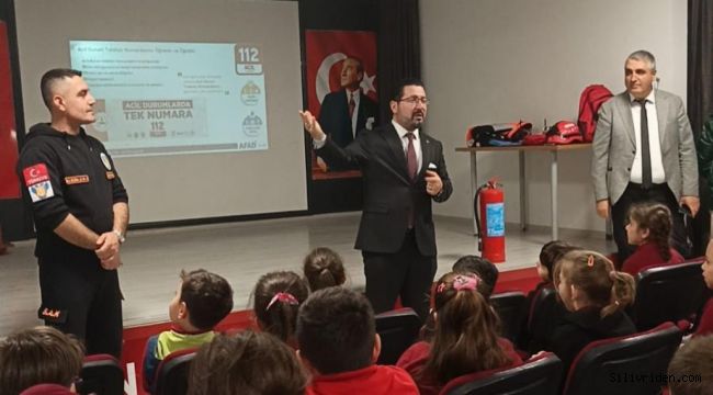 Akören Ümit Aksun Ortaokulu’nda Afet Bilinci eğitimi