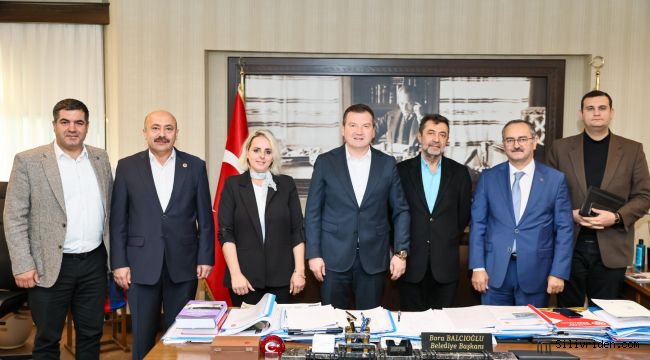 Ayhan Tuzcu’dan Başkan Balcıoğlu’na ziyaret