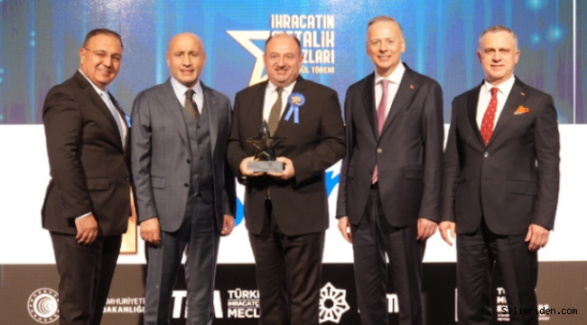 Sarten Ambalaj’a ihracatta birincilik ödülü