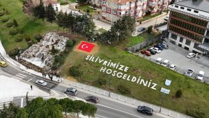 Silivri girişindeki peyzaj yenileniyor