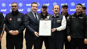 SAK ekibine, AFAD akreditasyon arması