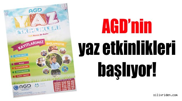 AGD’nin yaz etkinlikleri başlıyor!