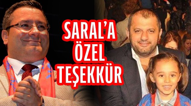 Başkan Kalko'dan Saral'a özel teşekkür