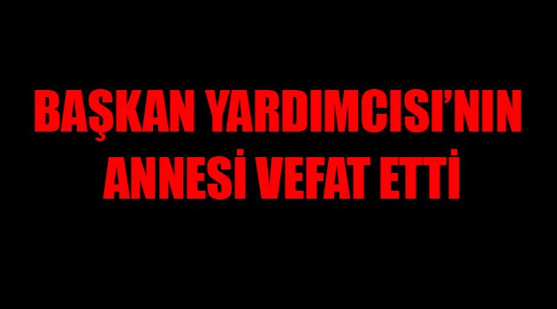 Başkan Yardımcısı'nın annesi vefat etti