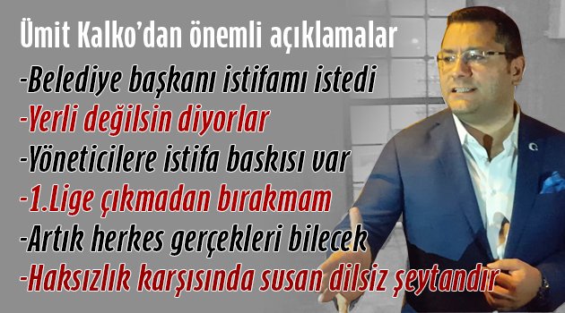 Belediye başkanı istifamı istedi
