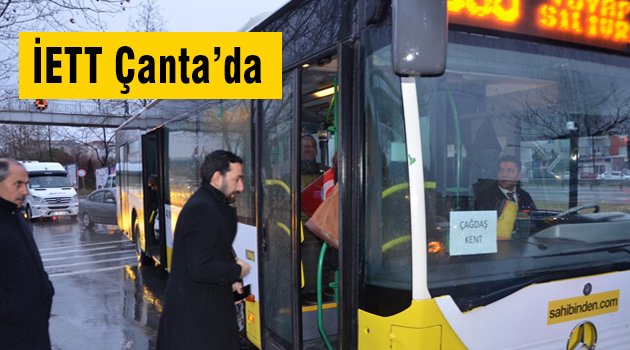 Çanta'dan bin Beykent Metrobüs'te in