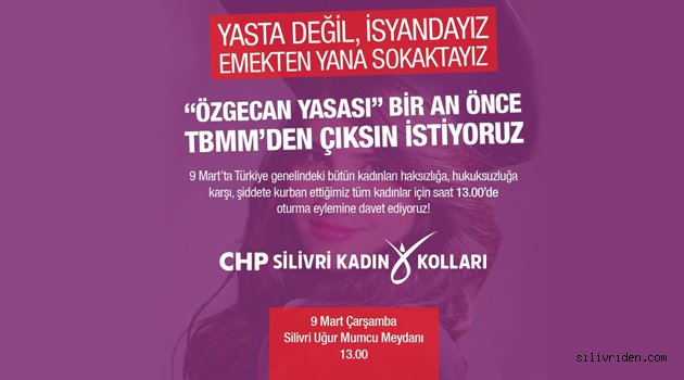 CHP’li kadınlar oturma eylemi yapacak!