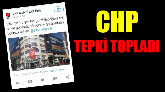 CHP tepki topladı