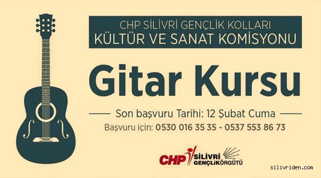 CHP'li gençler ücretsiz gitar kursu verecek!