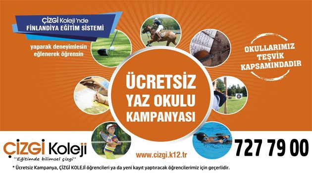 Çizgi Koleji'nden ücretsiz yaz okulu