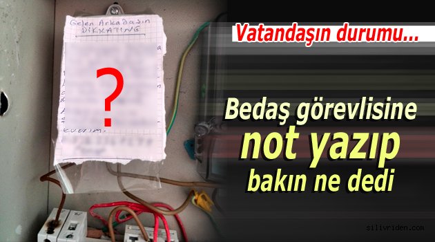 Elektriği kesme diye rica etti!