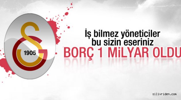 Galatasaray borcu dudak uçuklattı