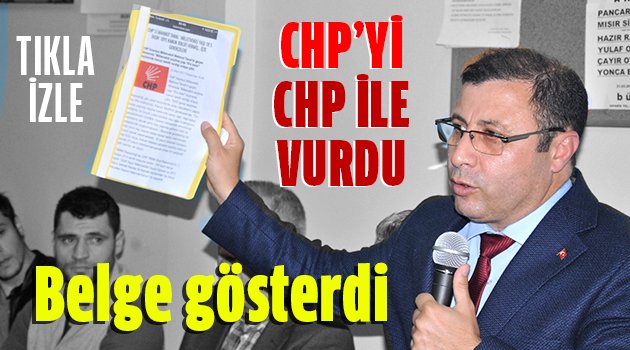 Karakaş CHP'yi CHP ile vurdu