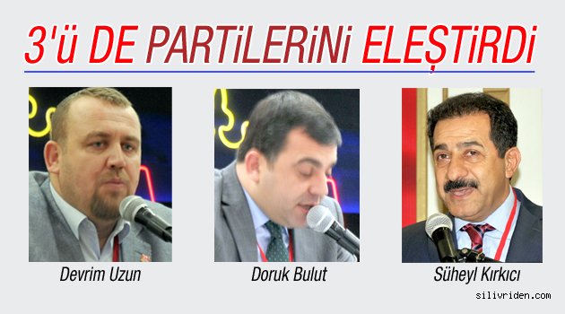 Kendi partilerini eleştirdiler