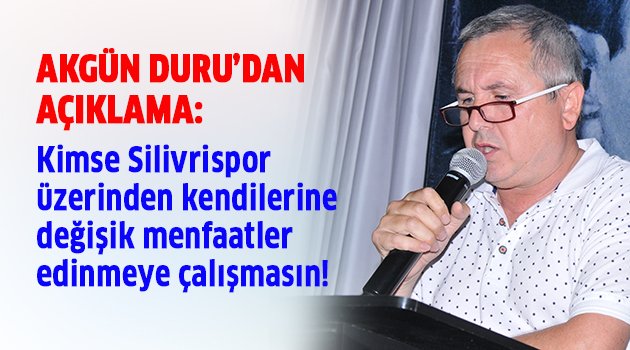 Lütfen Silivrispor'u alet etmeyin!