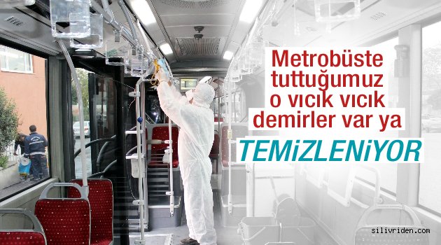 Metrobüslerde kış temizliği