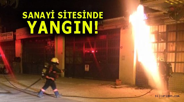 Sanayi sitesinde yangın