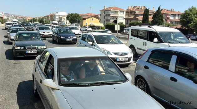 Selimpaşa'da bayram trafiği