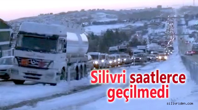 Silivri E-5'te saatlerce trafik