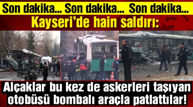 Son dakika: Kayseri’de patlama