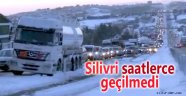 Silivri E-5'te saatlerce trafik