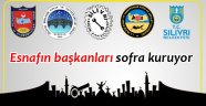 Esnafın başkanları sofra kuruyor