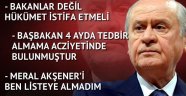 MHP lideri Bahçeli'nin tüm açıklaması