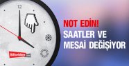 Saatler ve Mesai Değişiyor!