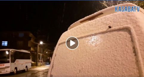 Silivri Kadıköy'e ilk kar düştü